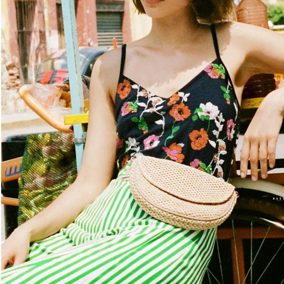 Anthropologie Tops - NWOT Anthropologie Kellen Embroidered Floral Tank Top Size Small